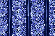 Blue Floral Vertical Seamless Border, a Pattern Graphic by SirenaArt (Thumbnail 6 of 10)