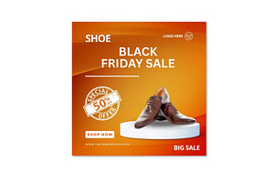 Amazing black Friday shoe sale, a Social Media Template by skaira9