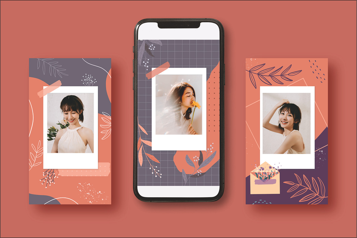 Floral Story Instagram Template, a Social Media Template by AM studio (Photo 3 of 6)