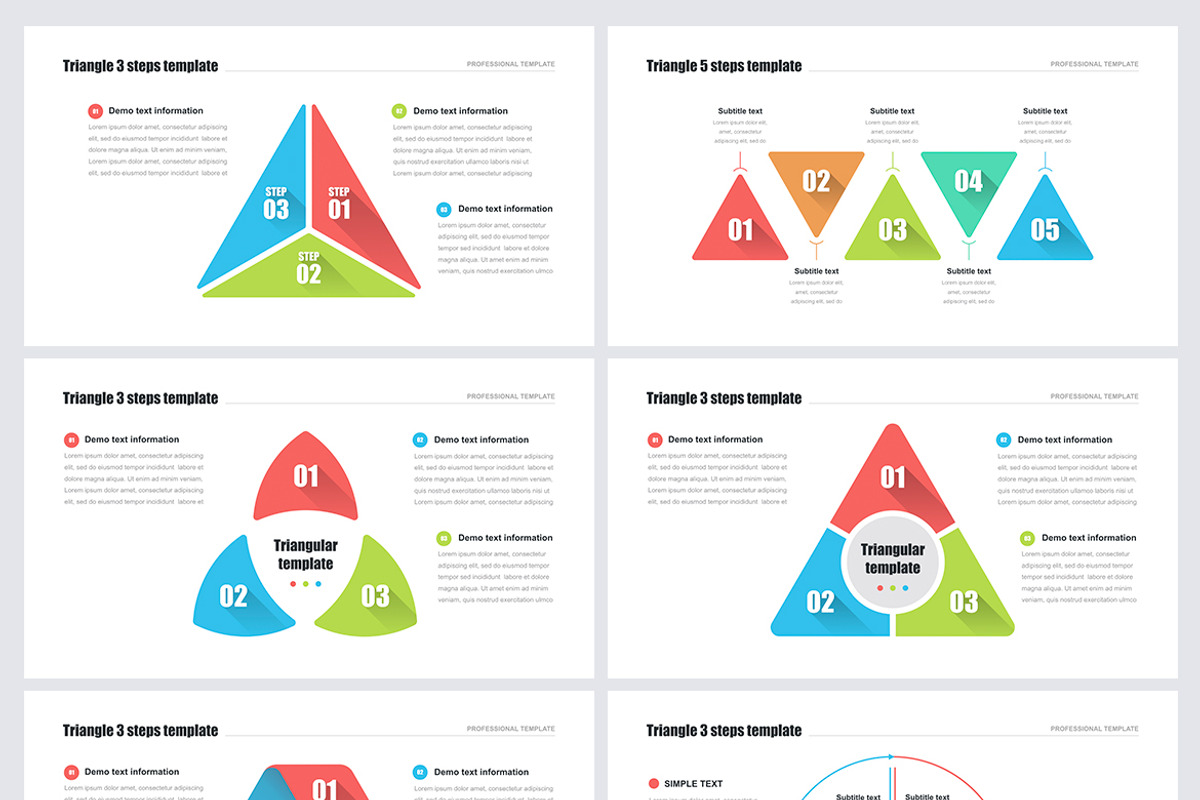 Triangle PowerPoint Templates, a Presentation Template by HiSlide.io