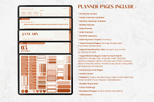 Digital Planner With Stickers,Covers