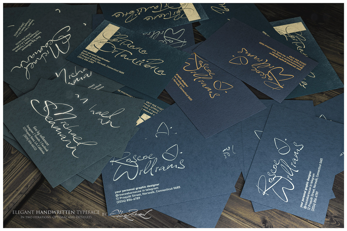 Reissfeder: Handwritten Typeface, a Handwritten Font by Eldar Zakirov's (Photo 11 of 29)
