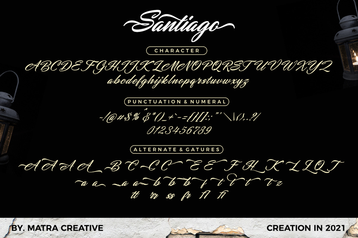 Santiago, a Script Font by Matra Creative (Photo 8 of 10)