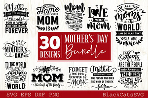 Mother's Day SVG Bundle 30 Designs