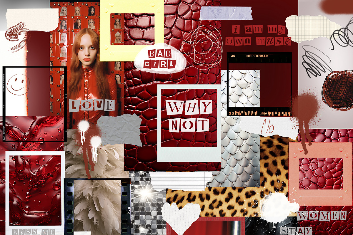 Red Aura. Collage Pack, an Object Graphic by Lidberia (Photo 5 of 6)