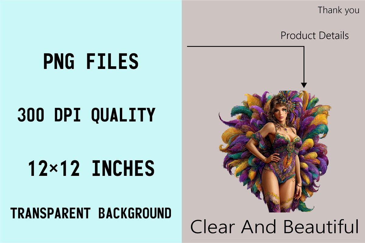 Watercolor Mardi Gras Clipart Bundle, an Illustration by SVGArt (Photo 4 of 8)