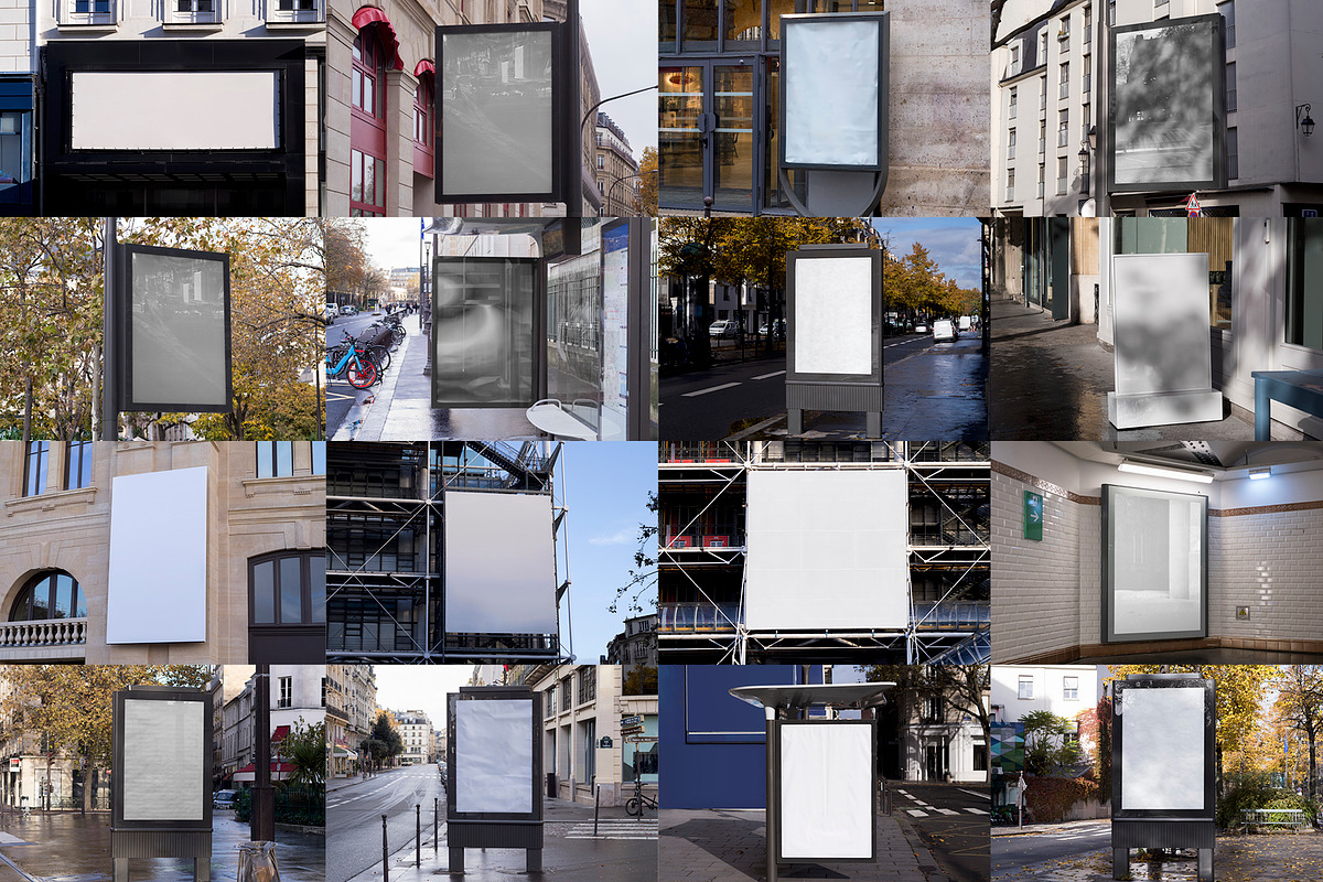 50 Paris Street Mockup Bundle 01, an Advertising Mockup by Moixo studio (Photo 8 of 10)