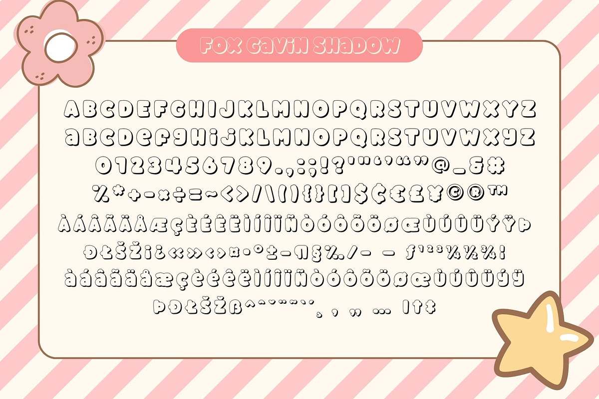 Fox Gavin: 4 font style, a Symbol Font by Fox7 By Rattana (Photo 9 of 11)
