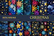 Christmas star patterns., a Pattern Graphic by KENO Mascots (Thumbnail 1 of 4)