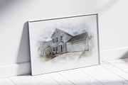 Watercolor House Painting Art Effect, an Action Add-On by MRI STUDIO (Thumbnail 3 of 17)