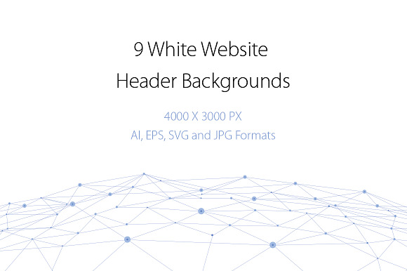 9 White Website Header Backgrounds preview 3