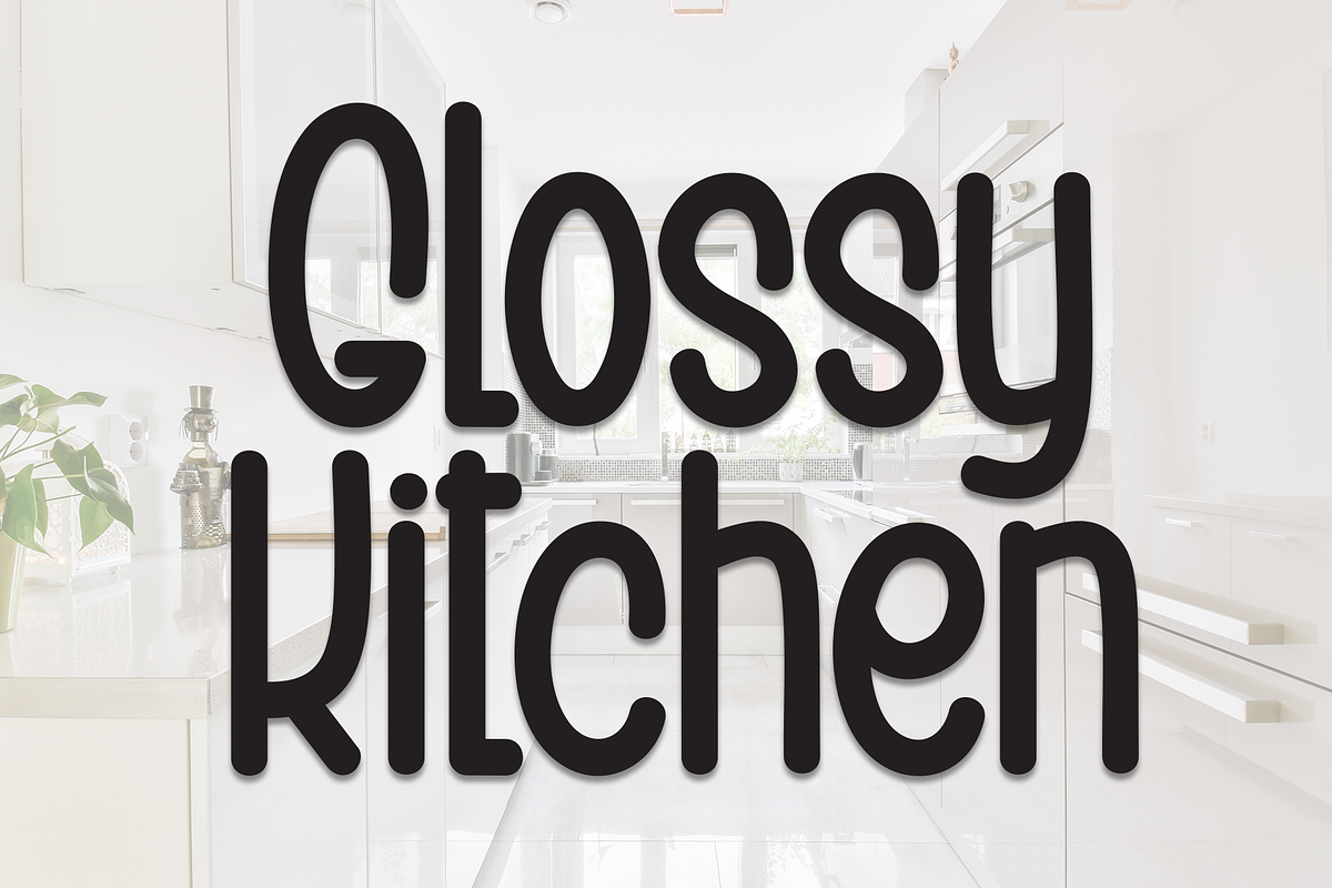 Glossy Kitchen | Script Font, a Script Font by Scratchones (Photo 1 of 8)