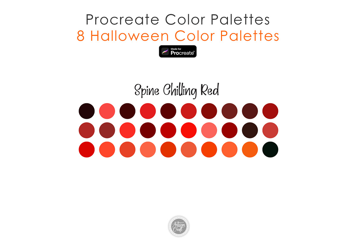 Halloween Procreate Color Palette