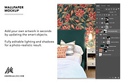 Wallpaper Mockup - Bedside 01, a Household Mockup by Andrea Muller (Thumbnail 5 of 7)