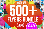 500+ Flyers Mega Bundle 99% OFF, a Flyer Template by Imagine Design Studio (Thumbnail 1 of 98)
