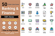 Banking & Finance thin, an Icon by Color Cubes (Thumbnail 1 of 5)