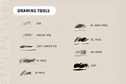 DAVID HOCKNEY PROCREATE BRUSHES, a Brush Add-On by Illus.trate (Thumbnail 5 of 6)