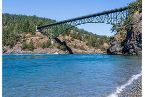 Turbulent water of Deception Pass, a Nature Photo by Backyard Stock