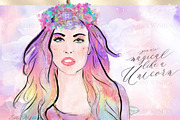 Unicorn Dreams clipart, an Illustration by Libby Wishes (Thumbnail 4 of 11)