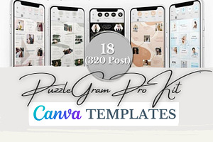 18 (320 Post) Puzzlegram Template