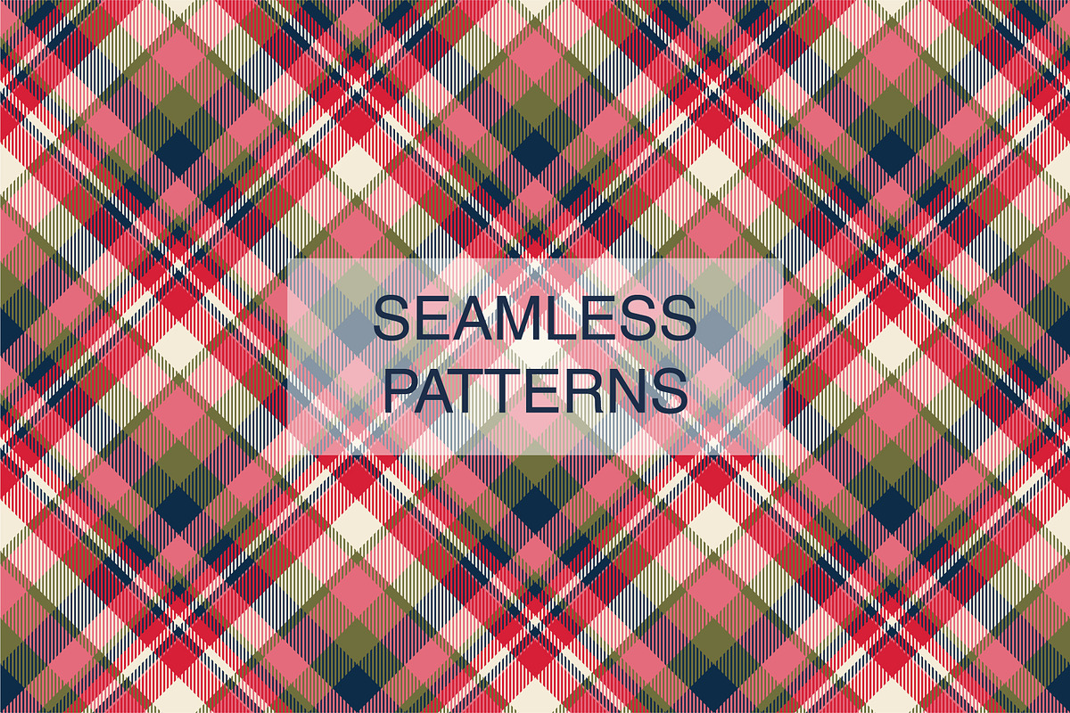 #68 Fashion Pattern Plaids EPS + JPG, a Pattern Graphic by Plaid4You