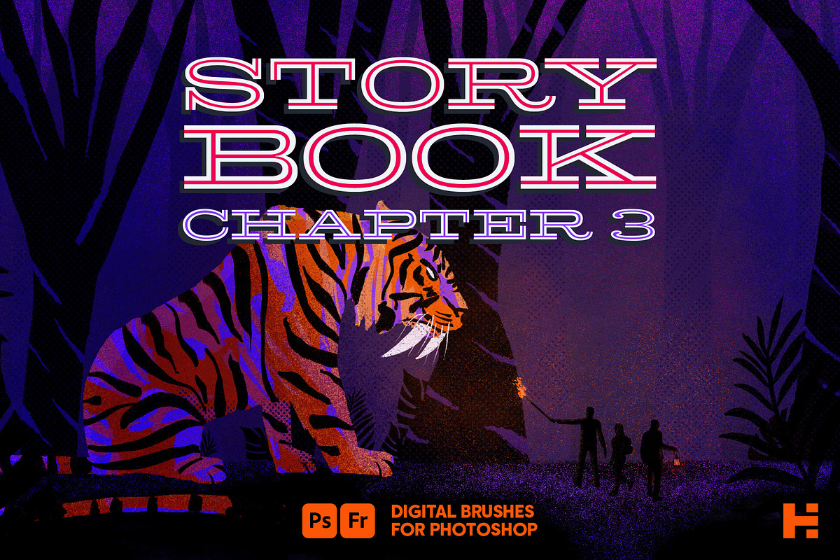 Storybook Ch. 3 Photoshop Brushes, a Brush Add-On by Tim Hankins Design (Photo 1 of 5)