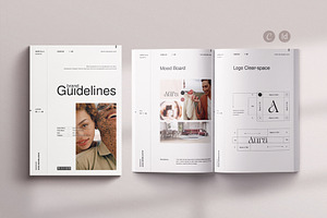 AURA | Brand Guidelines Template, a Brochure Template by ArtisanaAura