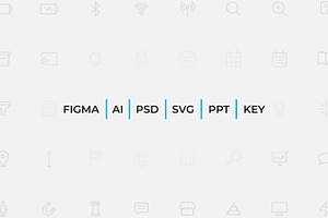 50 Interface Outline Icons