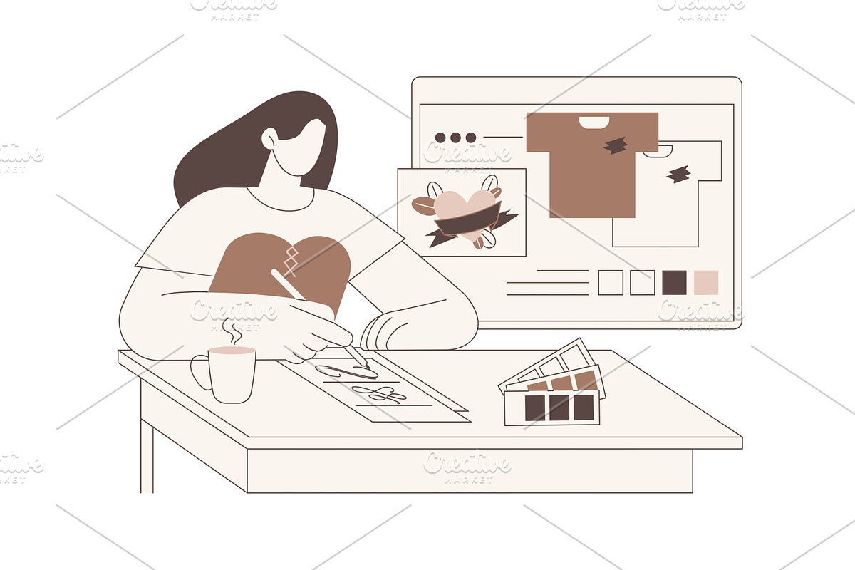 Create custom design isolated, a Finance Illustration by Visual Generation