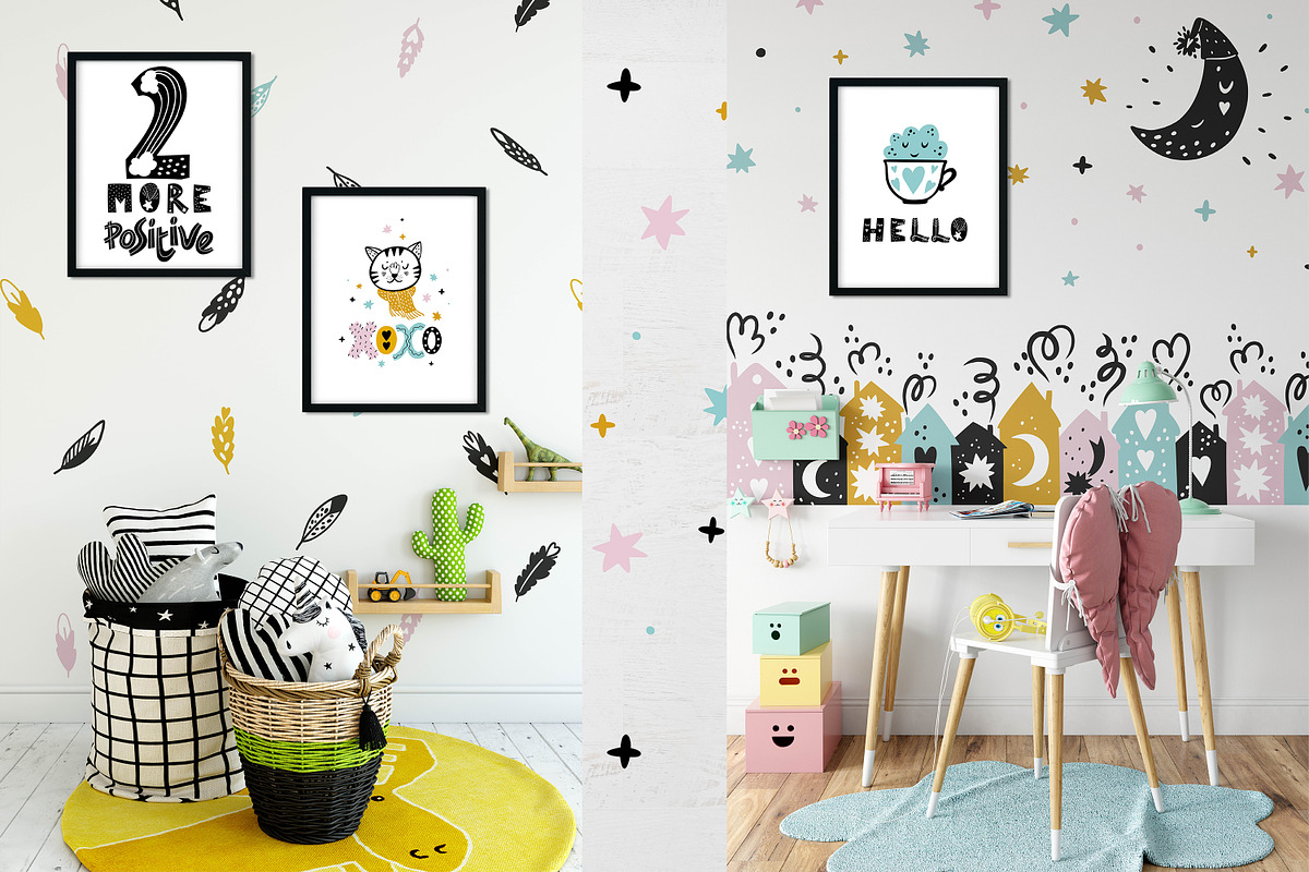 Scandinavian baby illustration, an Animal Illustration by OxanaTally (Photo 8 of 10)