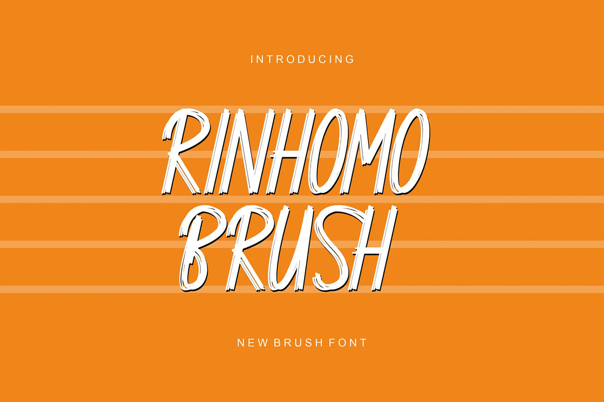 RinhomoBrush, a Handwritten Font by Auliacreative (Photo 1 of 4)