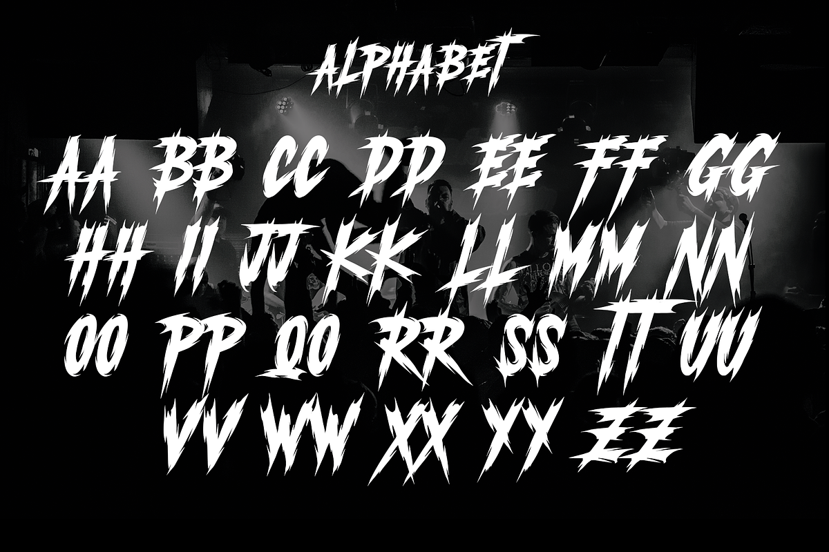 TRAXTOR Modern Metal Font, a Blackletter Font by dansdesign (Photo 3 of 7)
