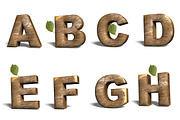 Realistic wooden alphabet, an Object Graphic by Beerlogoff (Thumbnail 2 of 5)