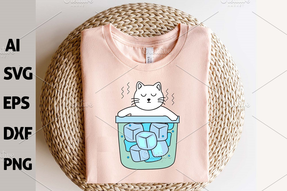 Kawaii Summer cats Beach party SVG, an Animal Illustration by ARTify Illustrations (Photo 6 of 11)