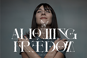 Allowing Freedom - Ligature Font, a Serif Font by 177Studio (Thumbnail 7 of 9)