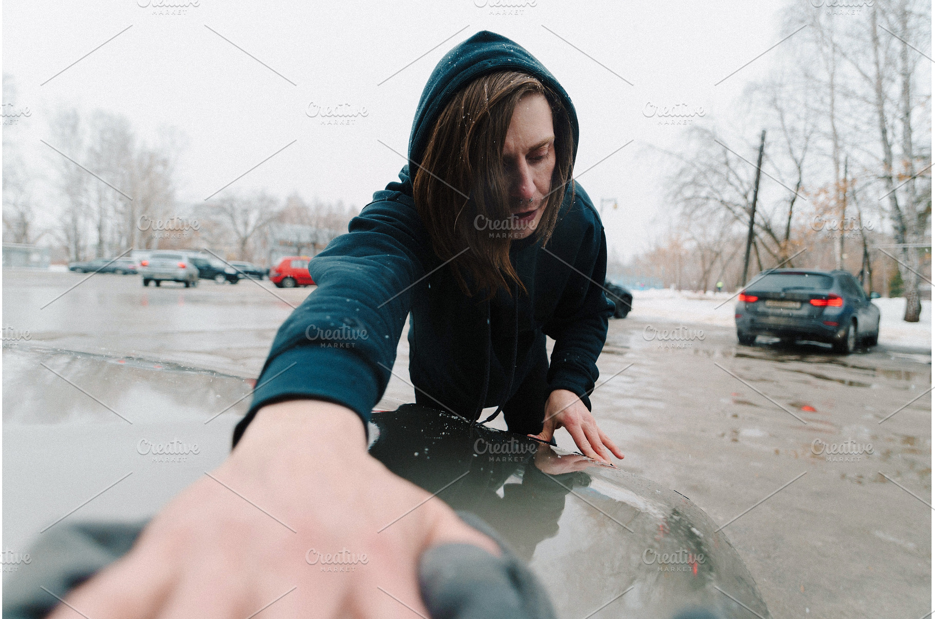 A person is focused on cleaning the, a Nature Photo by darksoul72