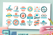 63 SUMMER VINTAGE BADGE & RIBBON, a Branding & Logo Template by Toonsteb (Thumbnail 12 of 16)