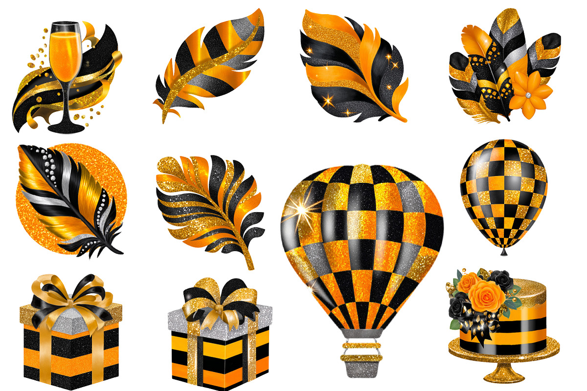New Year Watercolor Clipart, an Illustration by Designworld (Photo 3 of 4)