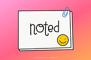 Noted Font, a Handwritten Font by Miss Tiina (Thumbnail 1 of 5)