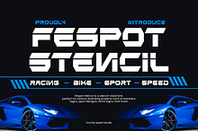 Fespot Stencil - Racing Font