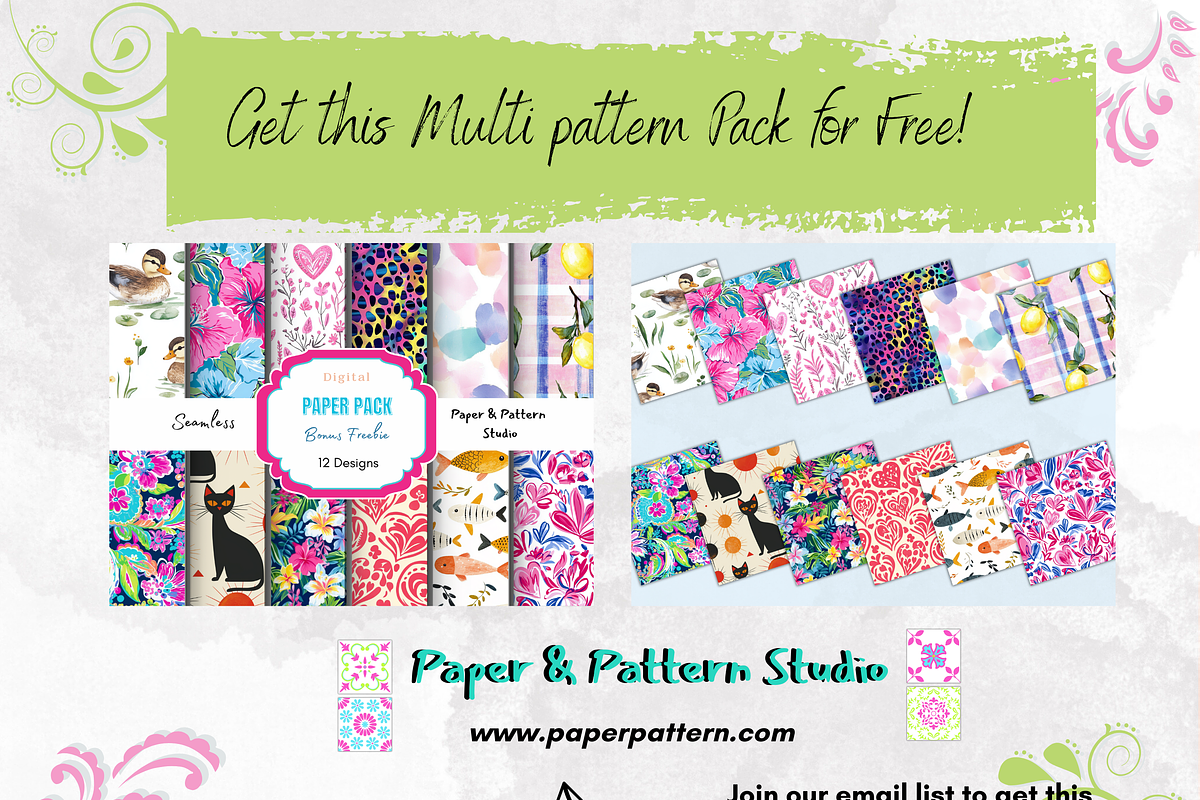 Watercolor Vertical Stripes Pattern, a Pattern Graphic by Paper & Pattern Studio (Photo 9 of 9)