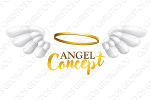 Angel Wings Halo Concept, an Object Illustration by Christos Georghiou