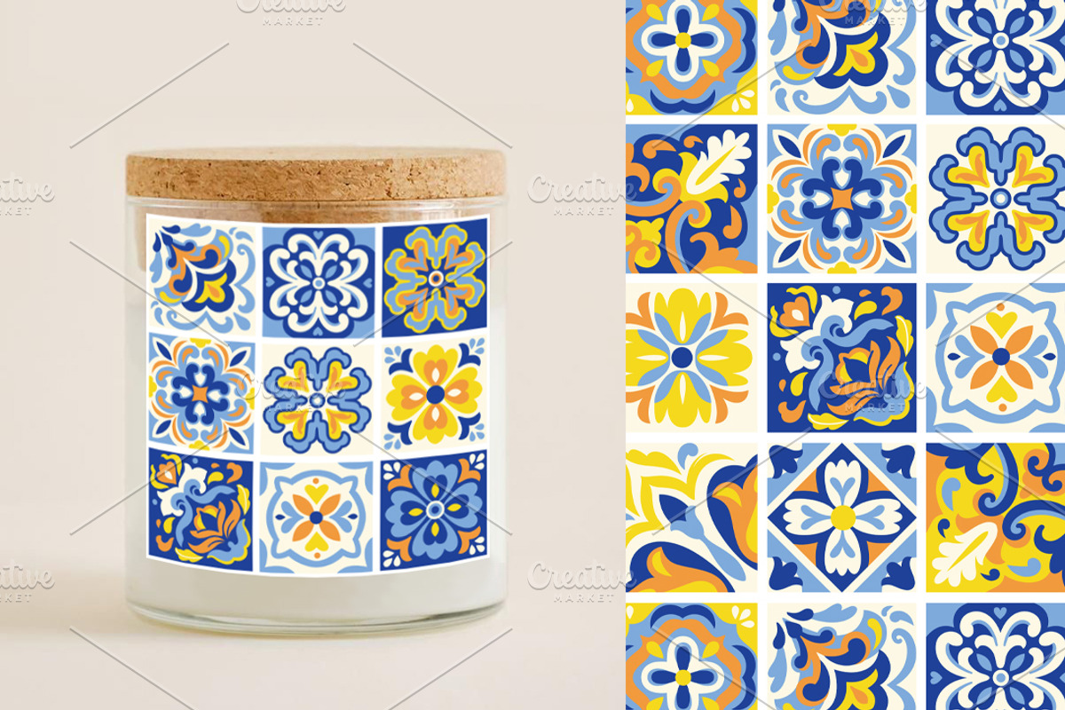 Mediterranean Mosaic Dream, a Pattern Graphic by PenguinHouse (Photo 5 of 7)