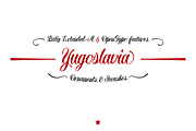 Yugoslavia -calligraphic-, a Script Font by deFharo (Thumbnail 4 of 5)