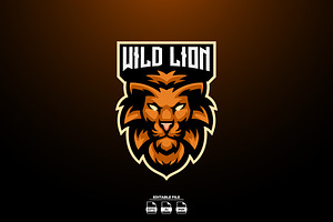 Lion Mascot Esport Logo Design, a Branding & Logo Template by LOGTURNAL