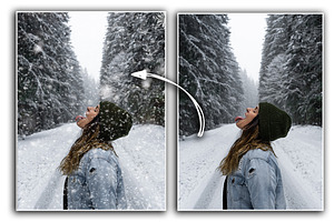 51 Falling Snow Photo Overlays JPG