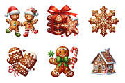 Cute Christmas Gingerbread Man Png, an Illustration by SinaCreation (Thumbnail 3 of 7)
