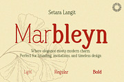 Marbleyn - Handmade Serif, a Handwritten Font by Setara Langit CreativeStd (Thumbnail 1 of 13)