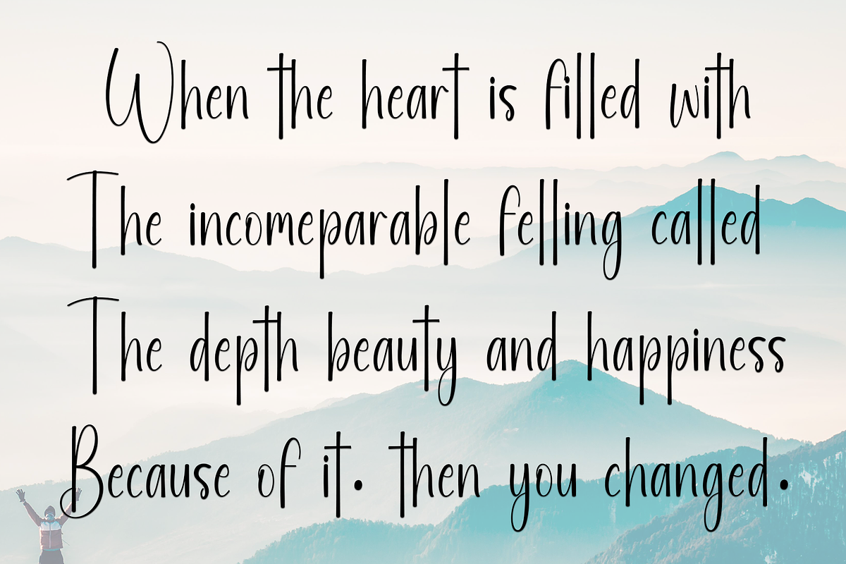 Simple Handwriting, a Script Font by FreshTypeINK (Photo 6 of 7)