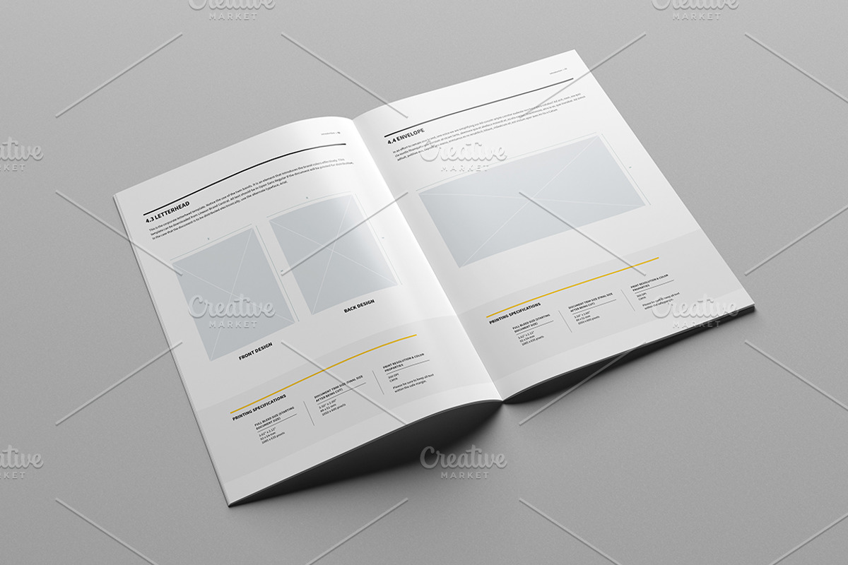Brand Manual 32 Pages A4 / US Letter, a Brochure Template by Mastergfx (Photo 29 of 35)